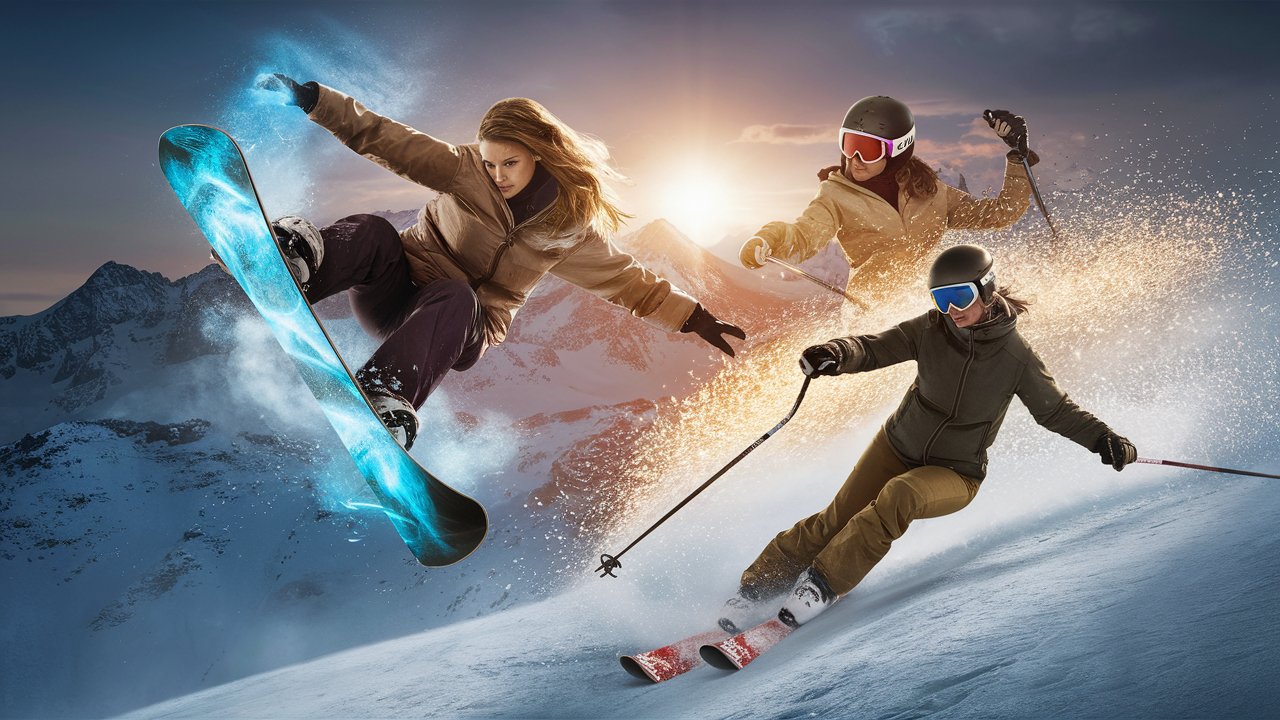 تفاوت اسکی آلپاین و اسنوبرد